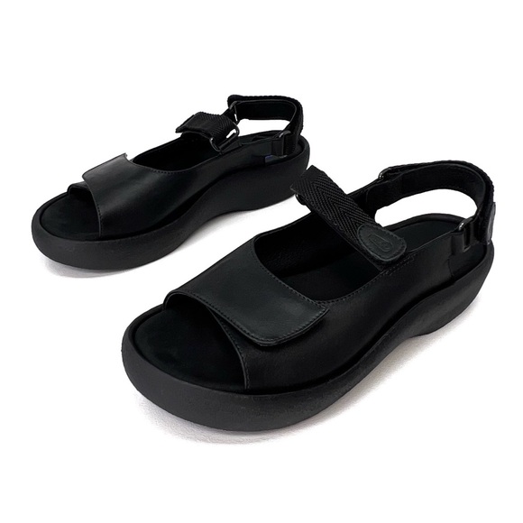 Wolky Jewel Sandal Adjustable Strap Sandals Black Leather Size 8.5 Comfort Shoe - Picture 12 of 13